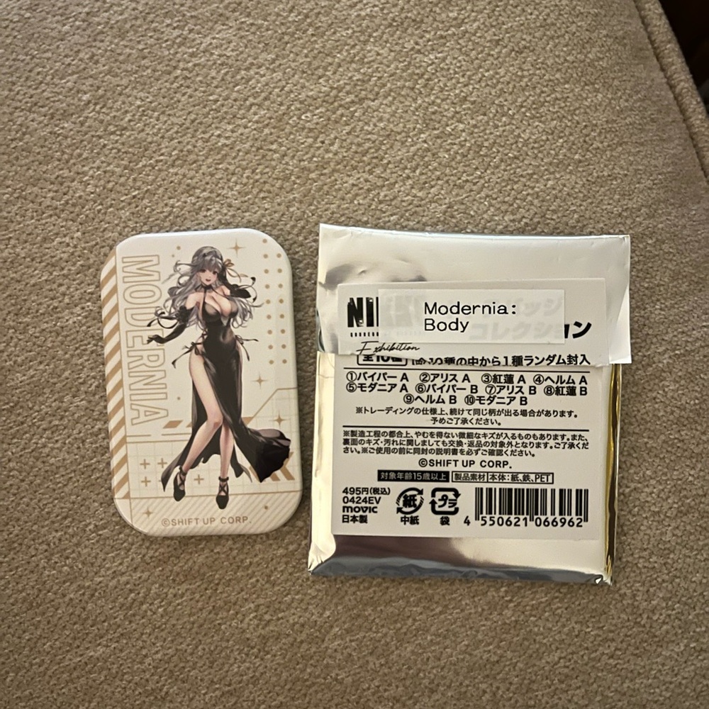 NIKKE Goddess of Victory Modernia Body Shikishi Can Badge Pin